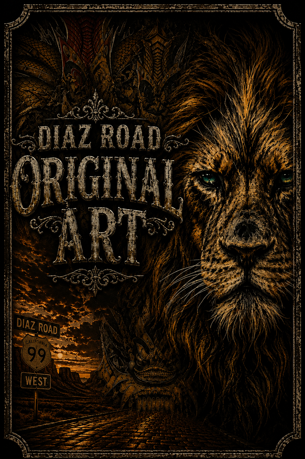 Diaz Road Original Art